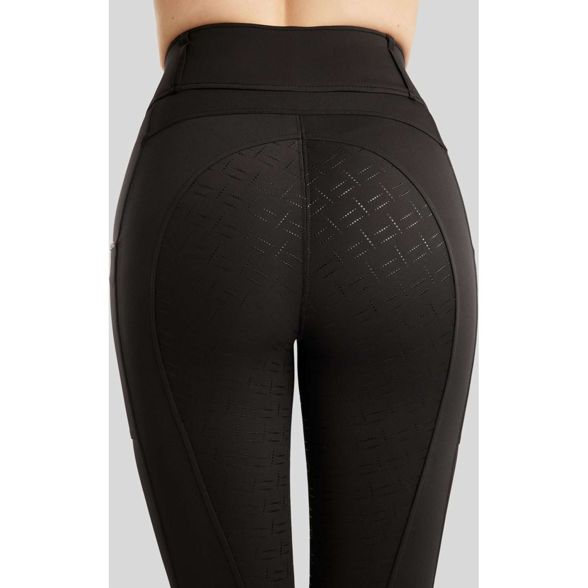 Montar Reitleggings MoLila Champagne Crystals Full Grip Schwarz
