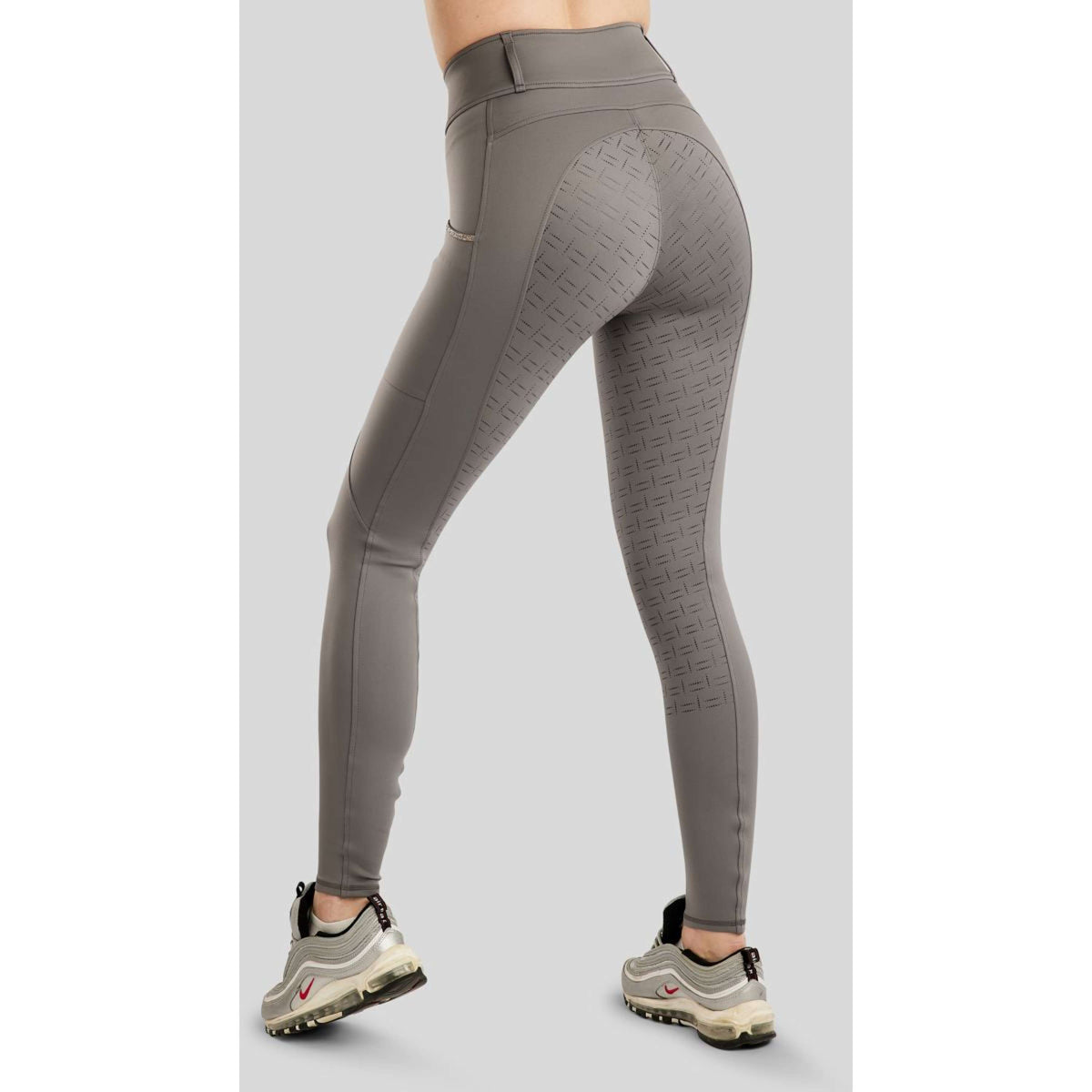 Montar Reitleggings MoLila Champagne Crystals Full Grip Grau
