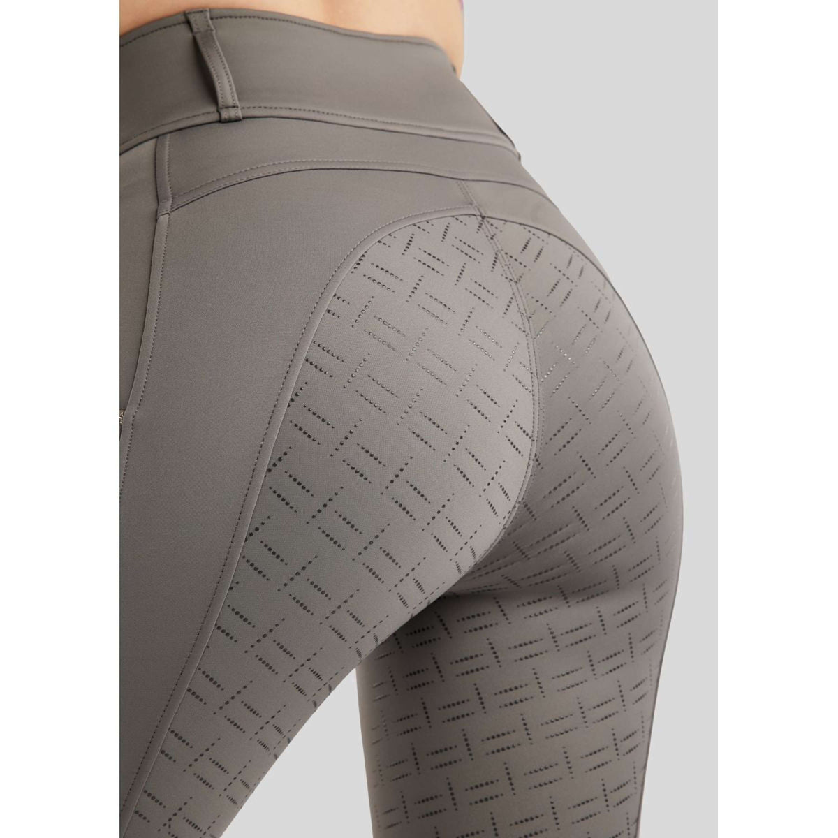 Montar Reitleggings MoLila Champagne Crystals Full Grip Grau