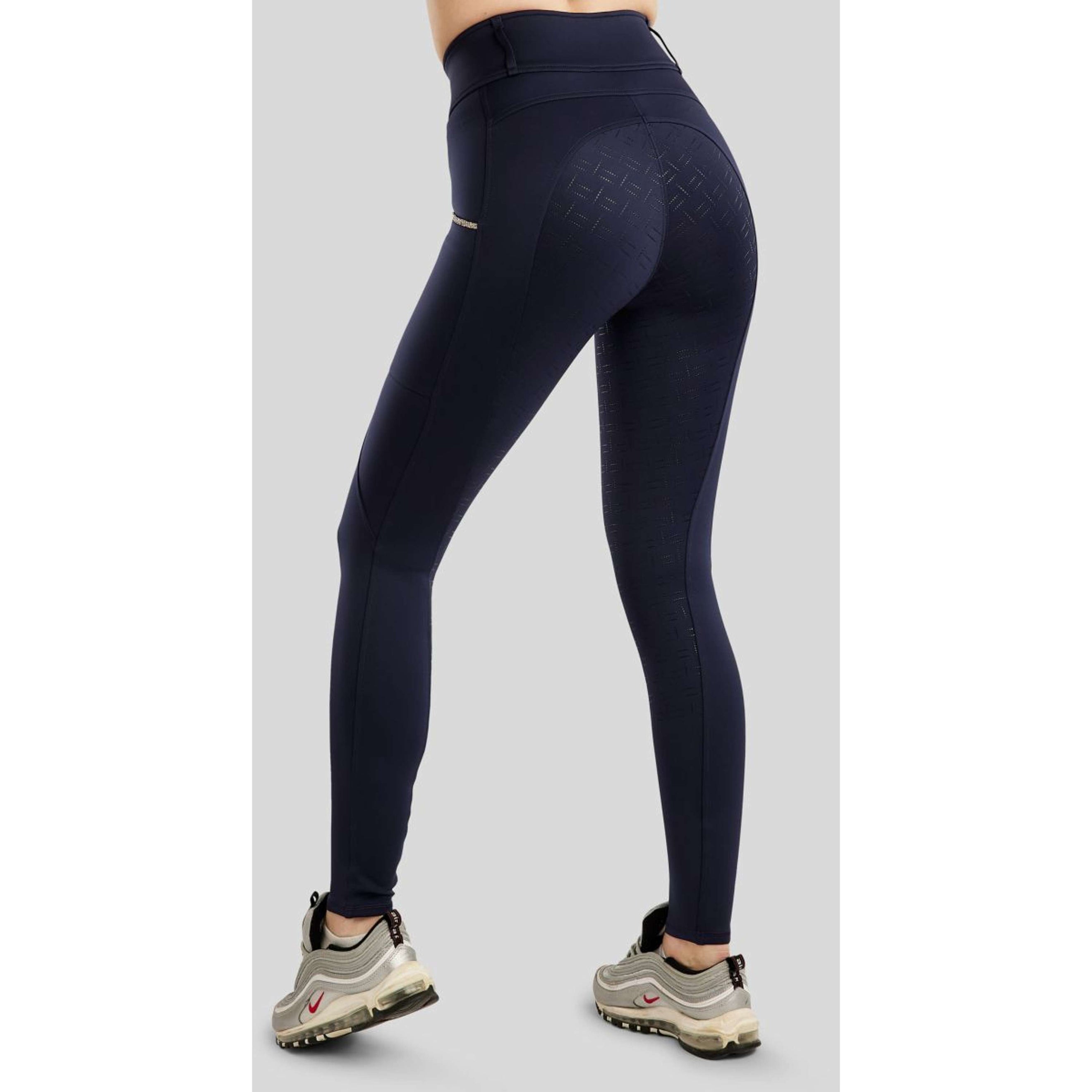 Montar Reitleggings MoLila Champagne Crystals Full Grip Navy