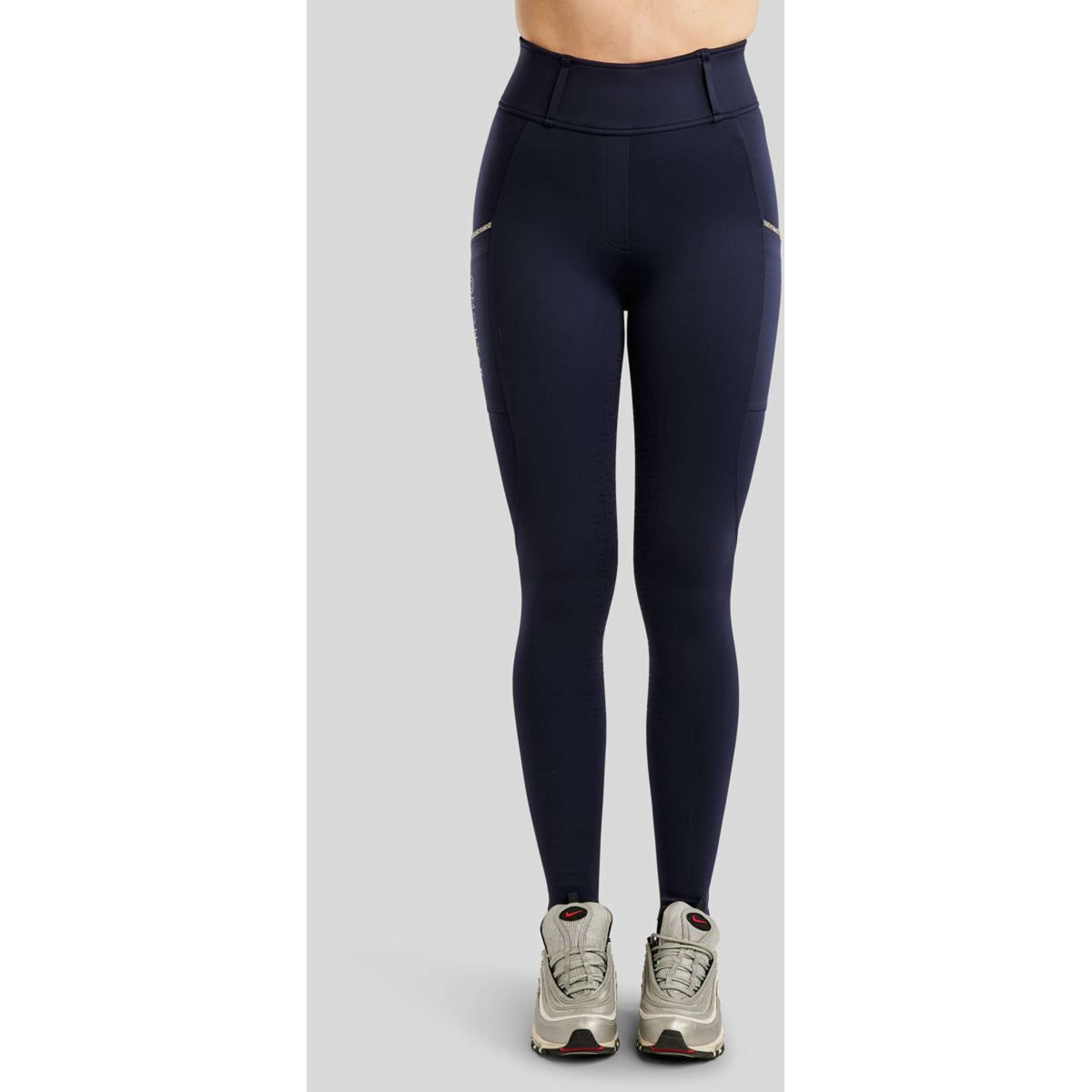 Montar Reitleggings MoLila Champagne Crystals Full Grip Navy