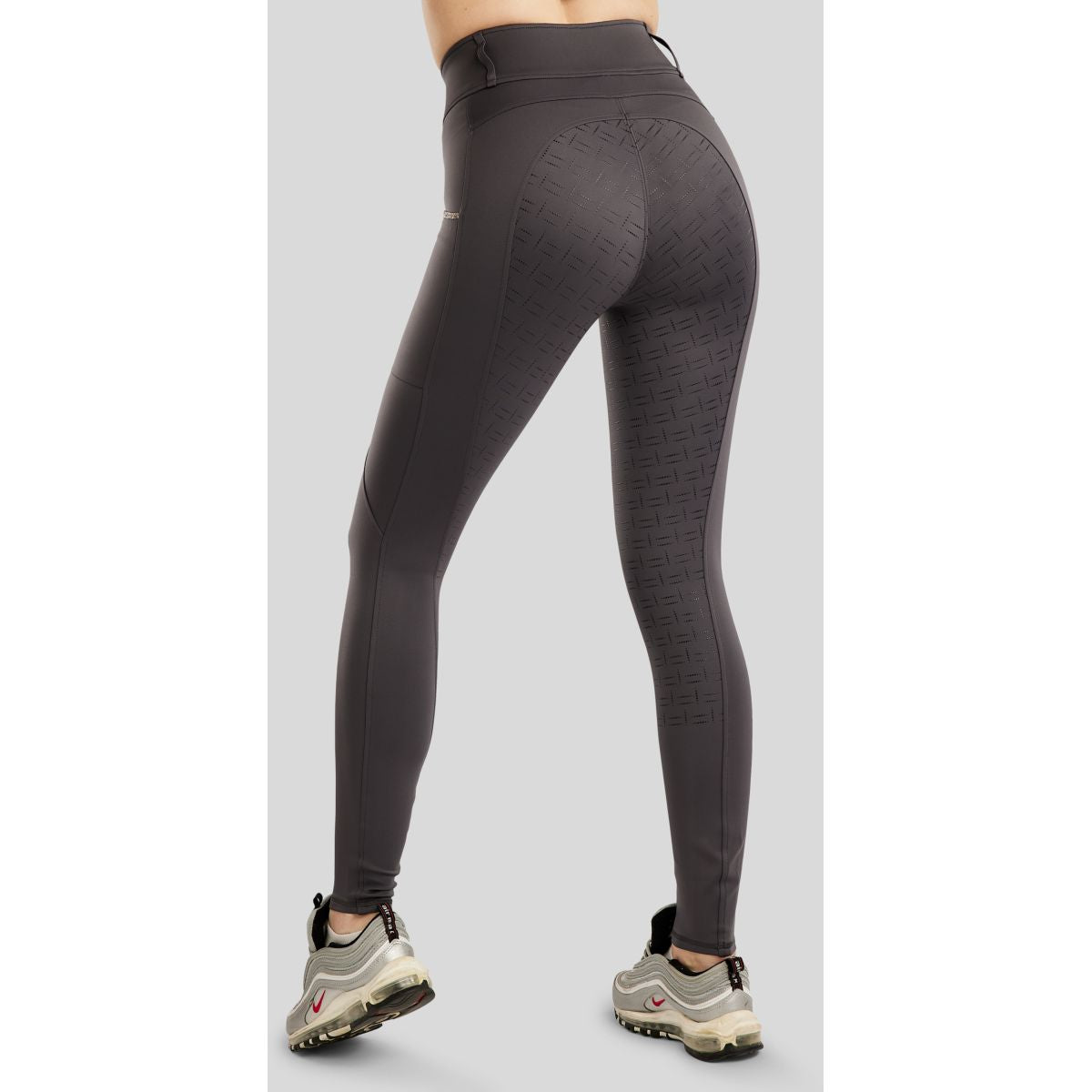 Montar Reitleggings MoLila Champagne Crystals Full Grip Slate Grey
