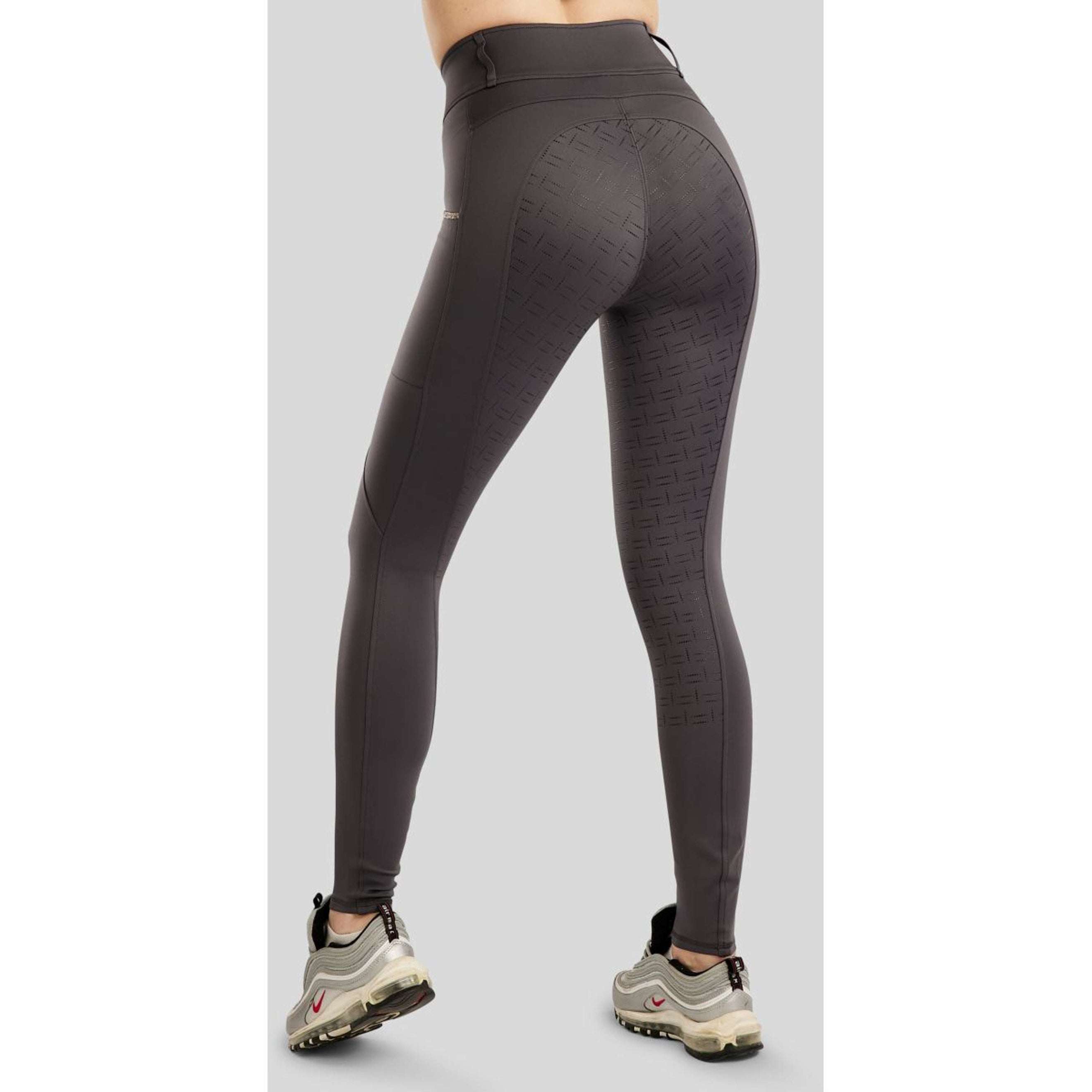 Montar Reitleggings MoLila Champagne Crystals Full Grip Slate Grey