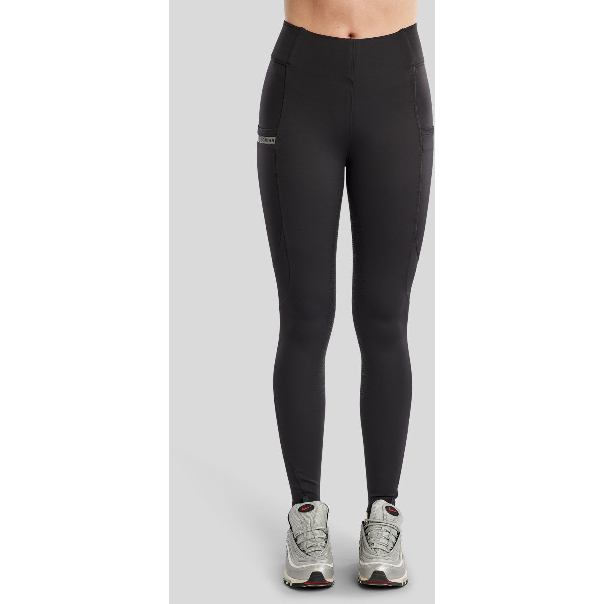 Montar Reitleggings MoTilley Full Grip Schwarz