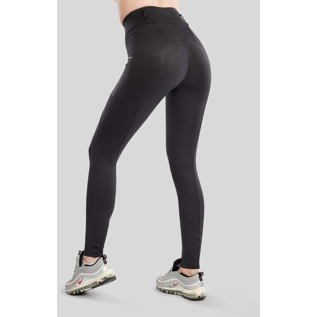 Montar Reitleggings MOEverlisa Full Grip Schwarz