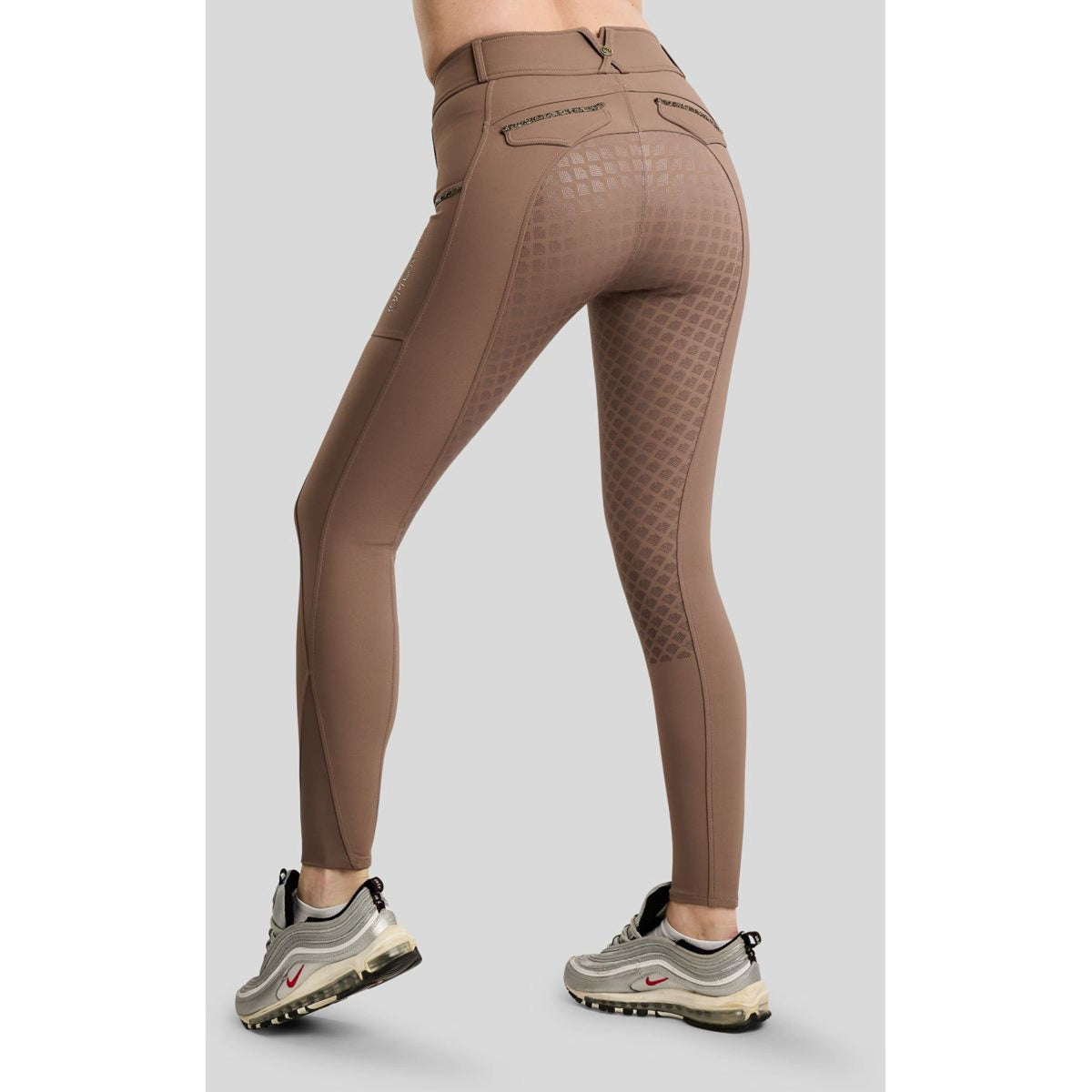 Montar Reithose MoVeronica Golden Quartz Full Grip Nougat Brown