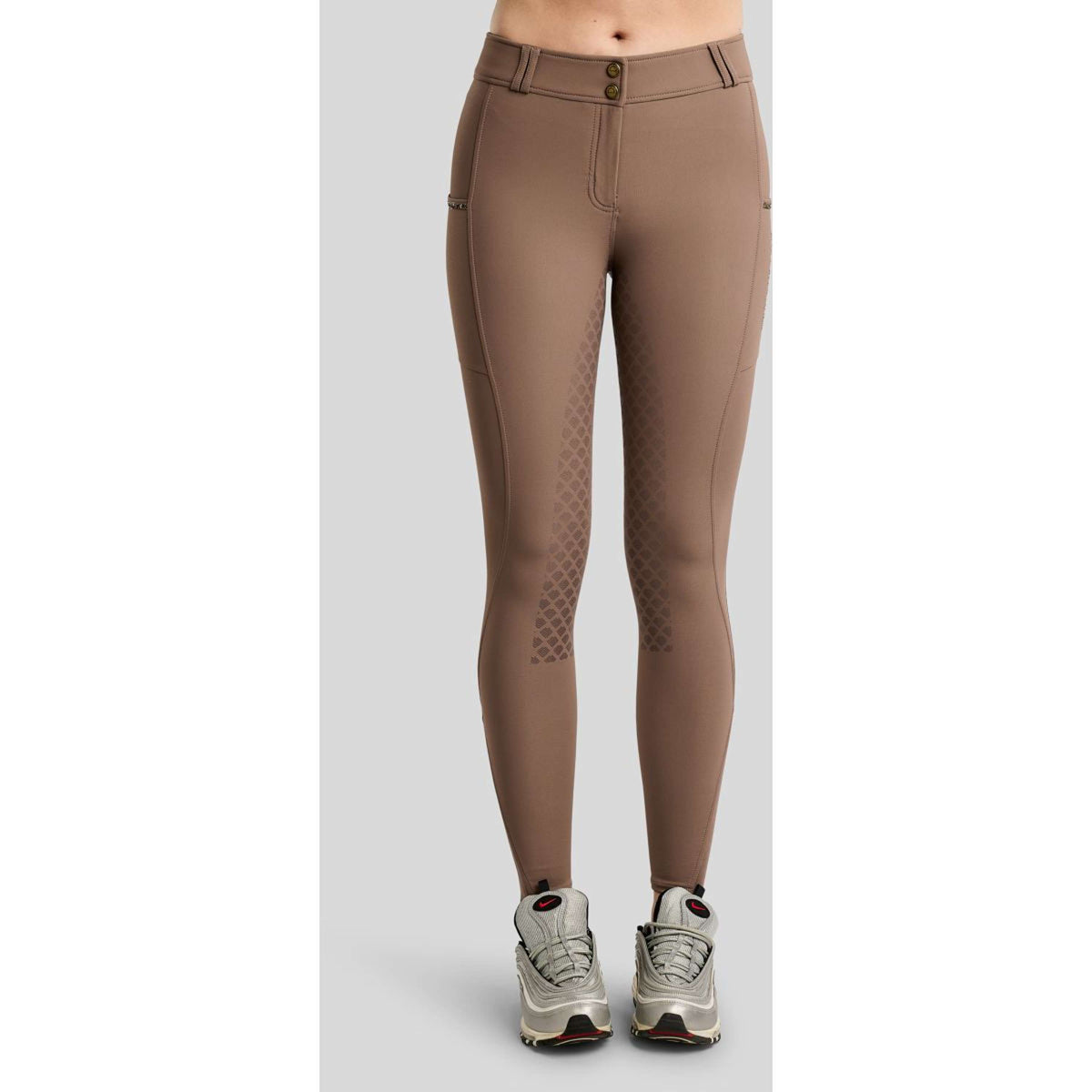 Montar Reithose MoVeronica Golden Quartz Full Grip Nougat Brown
