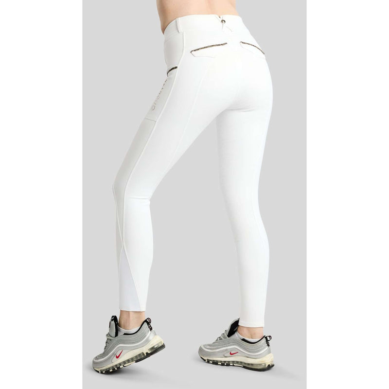 Montar Reithose MoVeronica Golden Quartz Full Grip Weiß