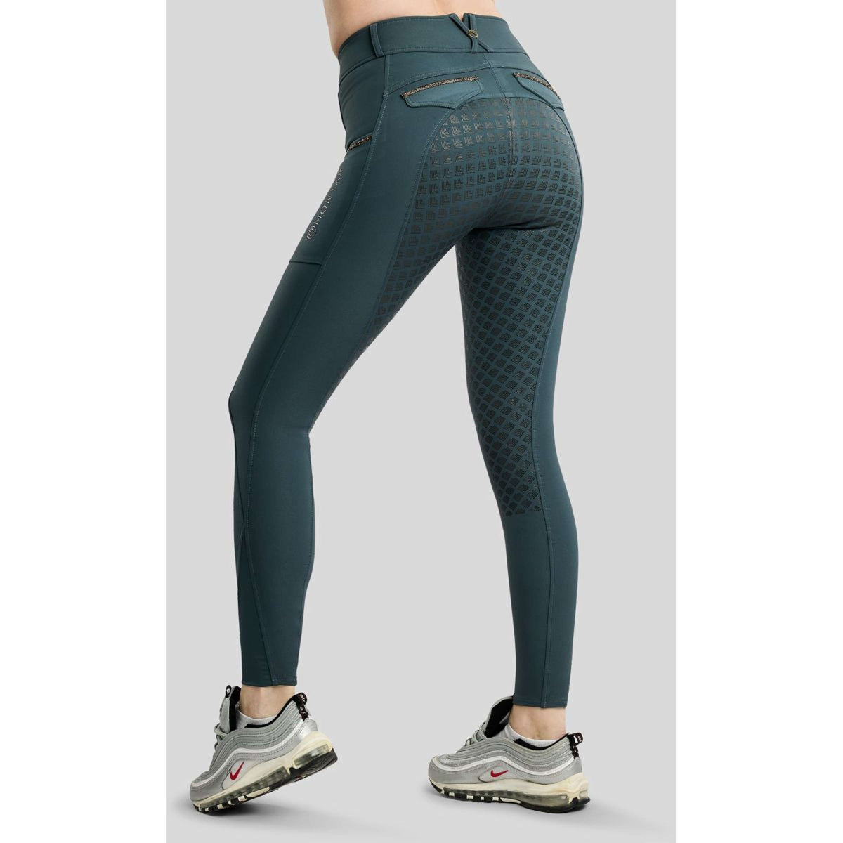 Montar Reithose MoVeronica Golden Quartz Full Grip Dark Slate