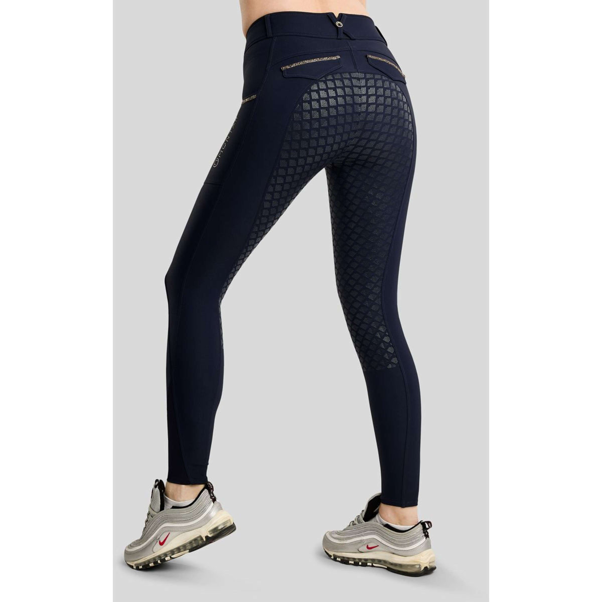 Montar Reithose MoVeronica Golden Quartz Full Grip Navy