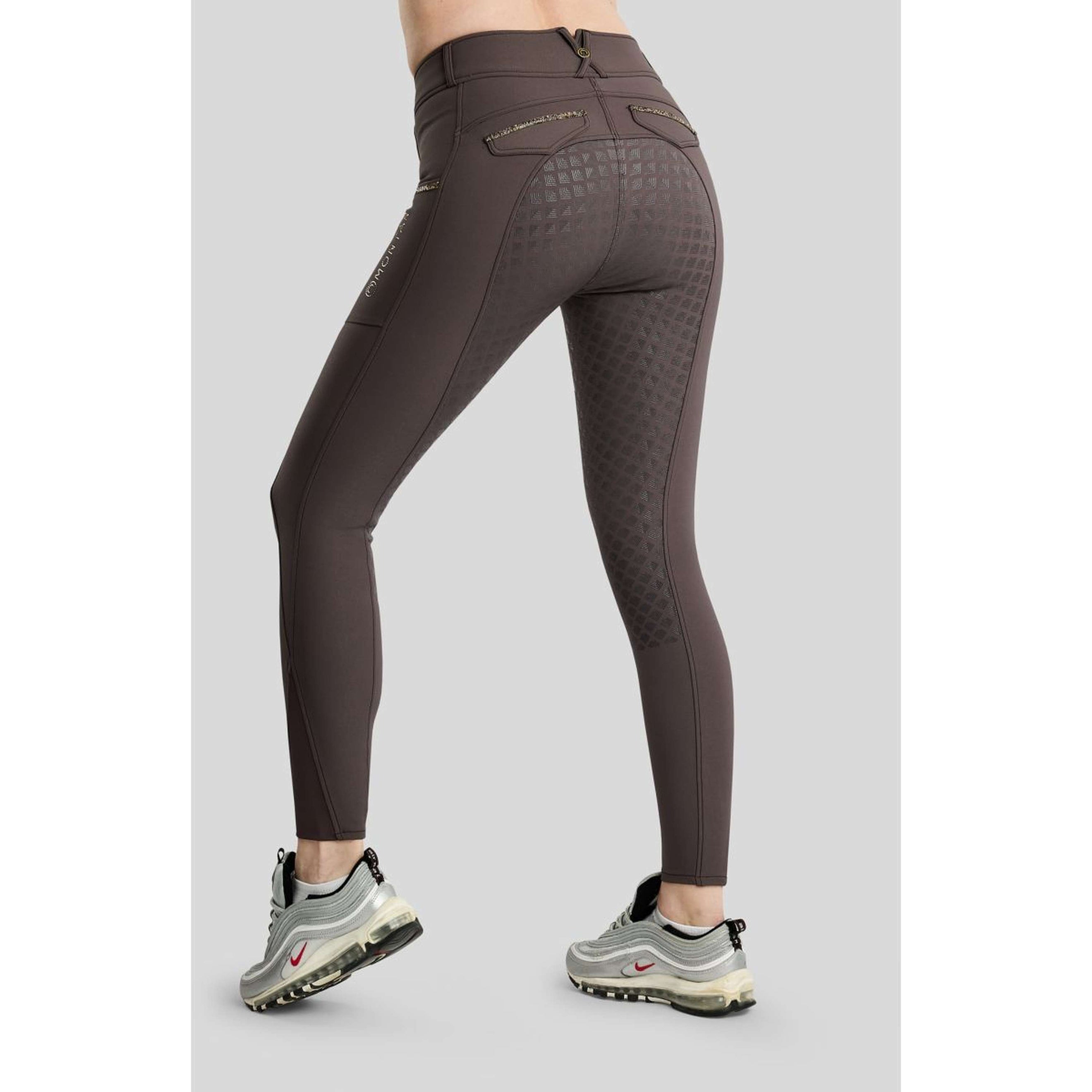 Montar Reithose MoVeronica Golden Quartz Full Grip Black Peony
