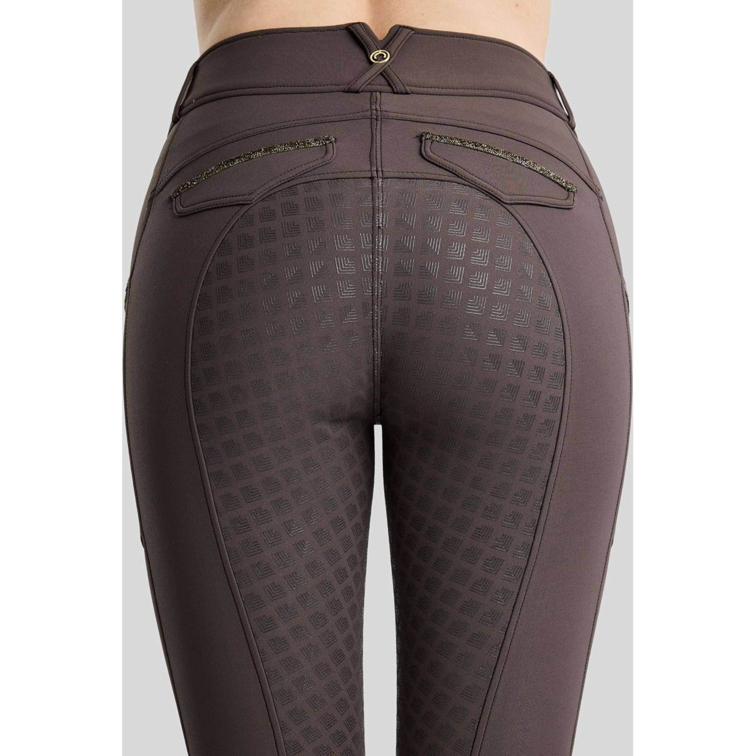 Montar Reithose MoVeronica Golden Quartz Full Grip Black Peony