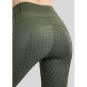 Montar Thermo-Reitleggings MoVeronica Golden Quartz Full Grip Forest Green