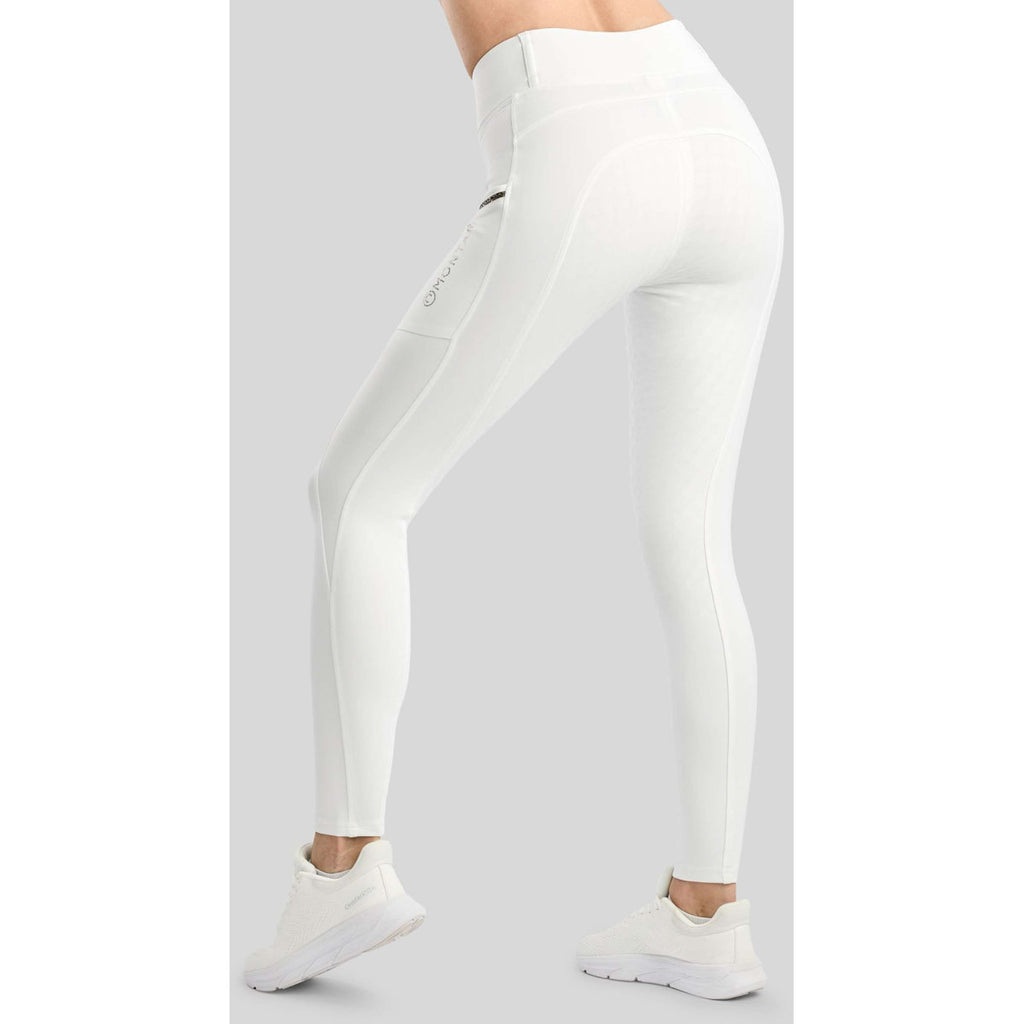 Montar Thermo-Reitleggings MoVeronica Golden Quartz Full Grip Weiß