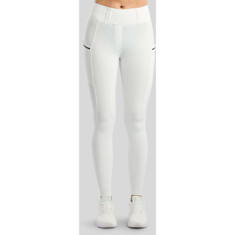Montar Thermo-Reitleggings MoVeronica Golden Quartz Full Grip Weiß