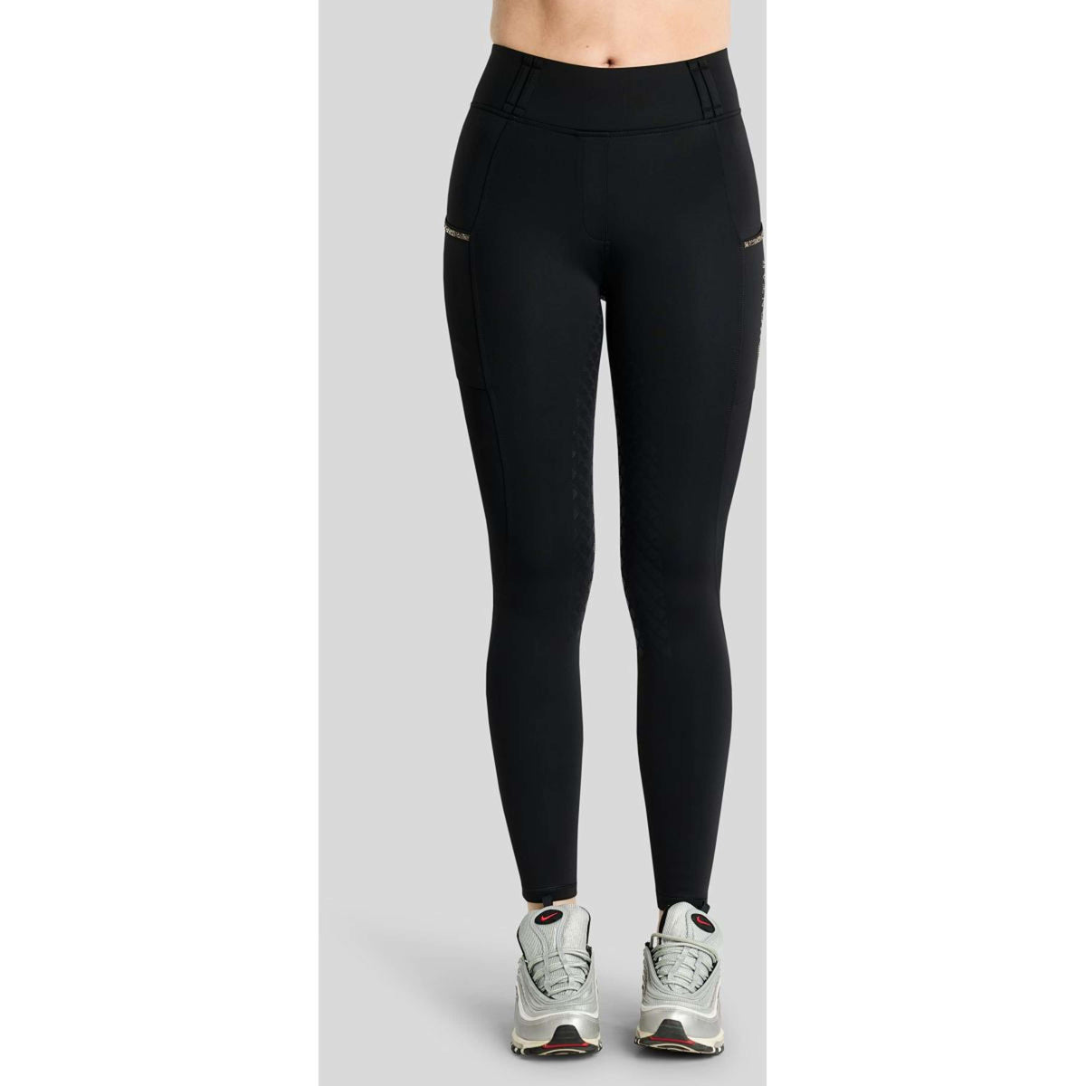 Montar Thermo-Reitleggings MoVeronica Golden Quartz Full Grip Schwarz