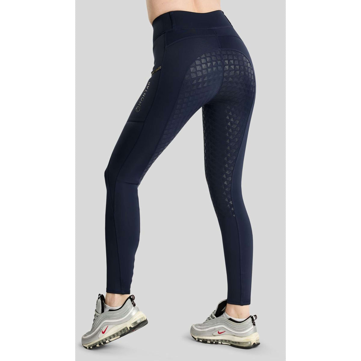 Montar Thermo-Reitleggings MoVeronica Golden Quartz Full Grip Navy