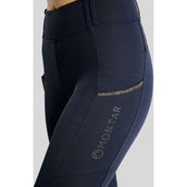 Montar Thermo-Reitleggings MoVeronica Golden Quartz Full Grip Navy