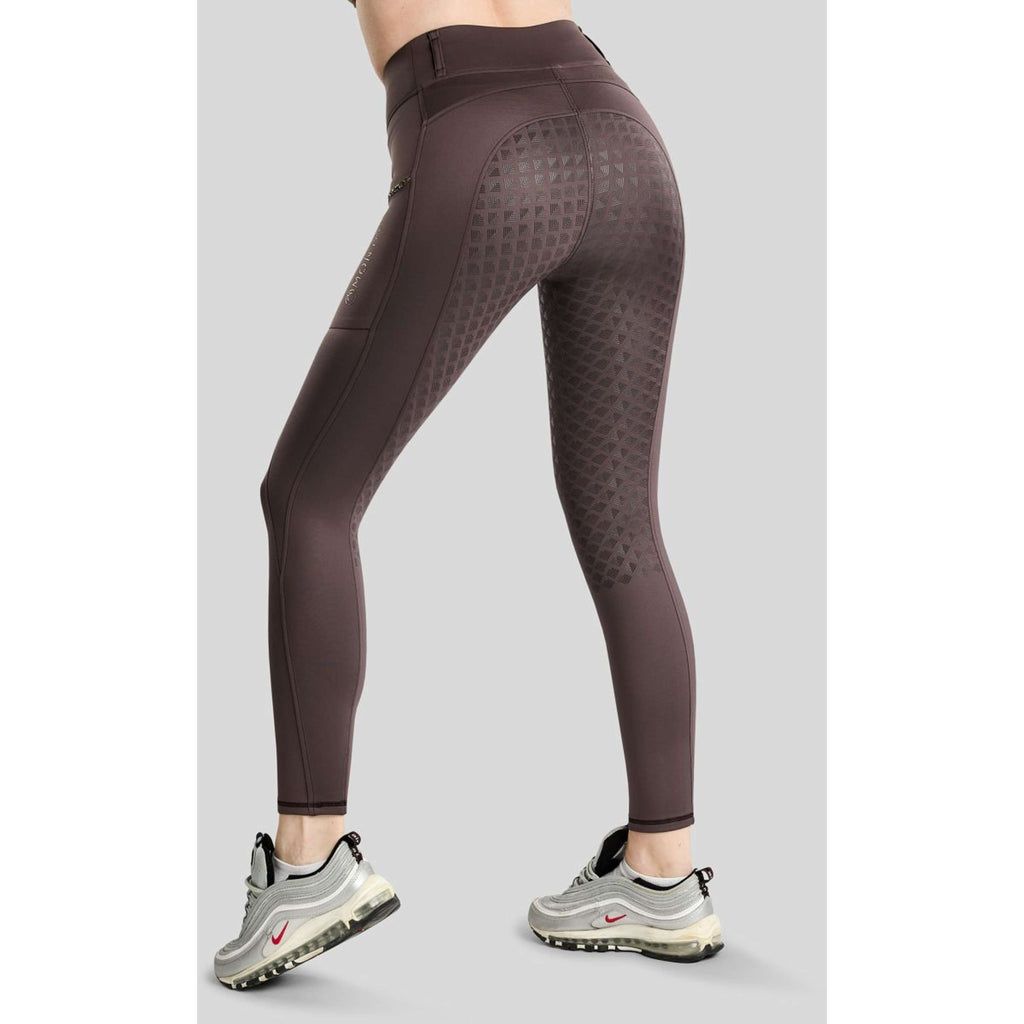Montar Thermo-Reitleggings MoVeronica Golden Quartz Full Grip Black Peony