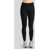 Montar Reitleggings MoWilma Hybrid Pintucks Golden Quartz Crystals Full Grip Schwarz