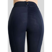 Montar Reitleggings MoWilma Hybrid Pintucks Golden Quartz Crystals Full Grip Navy