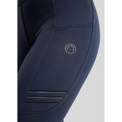 Montar Reitleggings MoWilma Hybrid Pintucks Golden Quartz Crystals Full Grip Navy