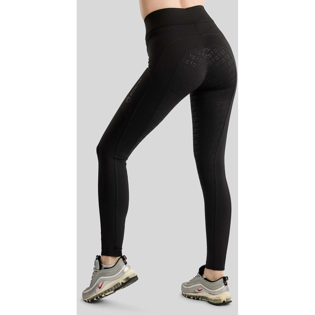 Montar Reitleggings MoFair Full Grip Schwarz