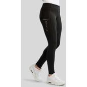 Montar Reitleggings MoEverline Hybrid Golden Quartz Crystals Kids Full Grip Schwarz