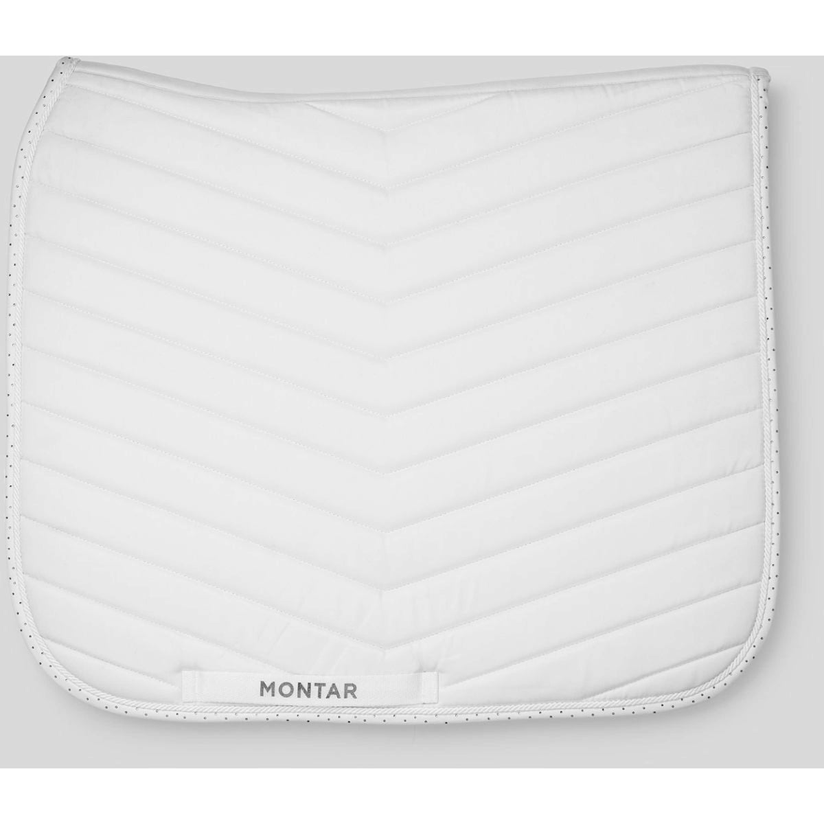 Montar Schabracke Fair Gun Metal Crystals Dressur Weiß