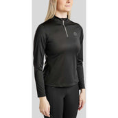 Montar Shirt Everly Crystal Logo Lange Ärmel Schwarz