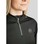 Montar Shirt Everly Crystal Logo Lange Ärmel Schwarz