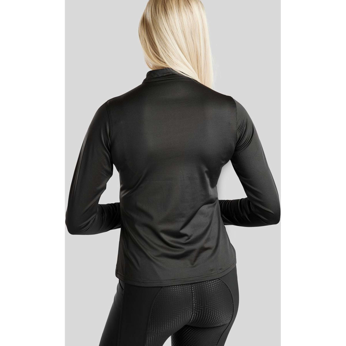 Montar Shirt Everly Crystal Logo Lange Ärmel Schwarz