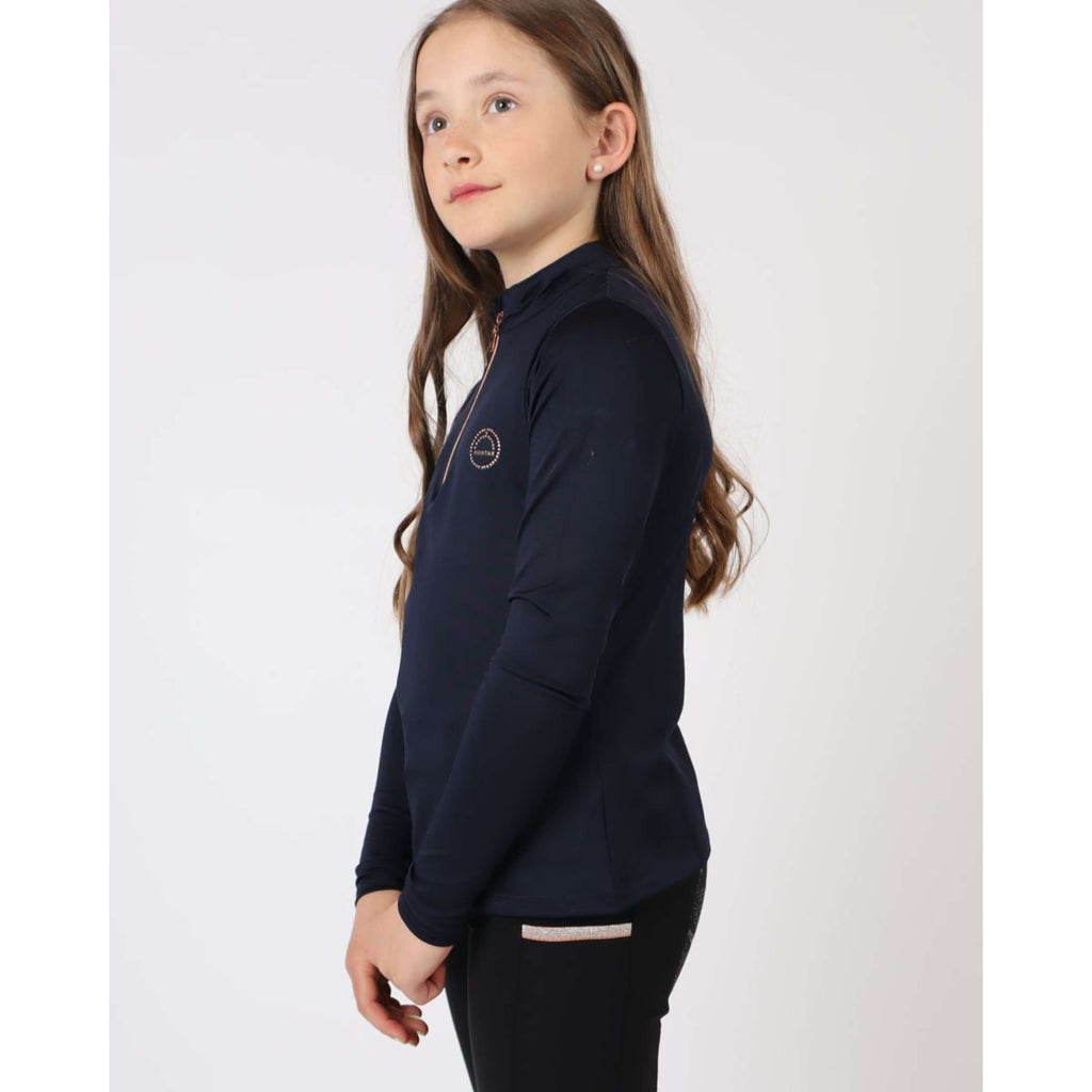 Montar Shirt Everly Rosegold Junior Lange Ärmel Navy