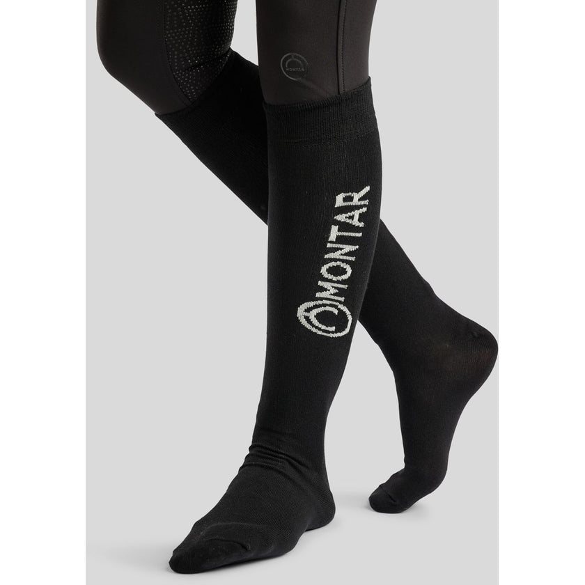 Montar Socken mit Logo Schwarz