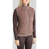 Montar Weste MoEbba Teddy Pile Golden Quartz Nougat Brown