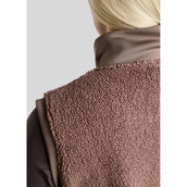 Montar Weste MoEbba Teddy Pile Golden Quartz Nougat Brown