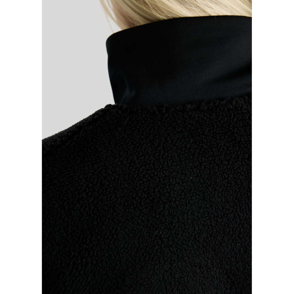 Montar Weste MoEbba Teddy Pile Golden Quartz Schwarz