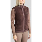 Montar Weste MoEbba Teddy Pile Golden Quartz Black Peony
