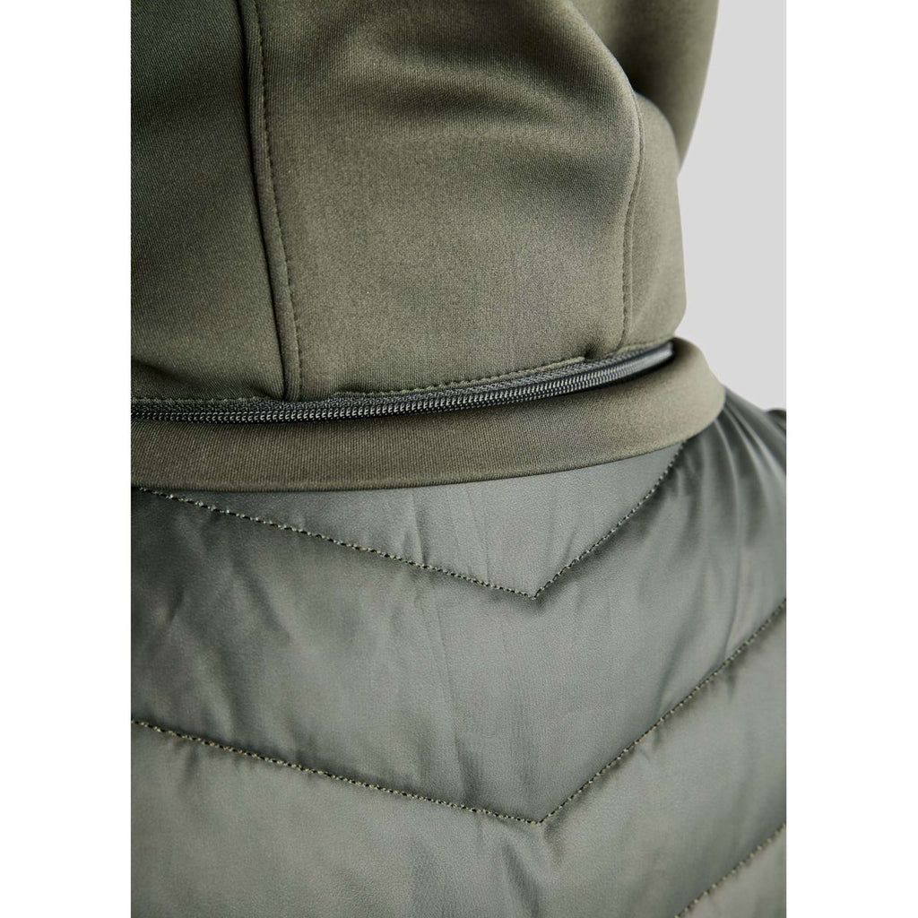 Montar Weste MoEverline Hybrid Detachable Hood Golden Quartz Crystals Forest Green