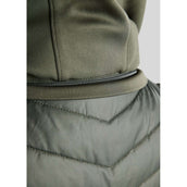 Montar Weste MoEverline Hybrid Detachable Hood Golden Quartz Crystals Forest Green