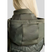 Montar Weste MoEverline Hybrid Detachable Hood Golden Quartz Crystals Forest Green