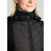 Montar Weste MoEverline Hybrid Detachable Hood Golden Quartz Crystals Schwarz