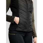 Montar Weste MoEverline Hybrid Detachable Hood Golden Quartz Crystals Schwarz