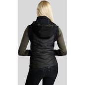 Montar Weste MoEverline Hybrid Detachable Hood Golden Quartz Crystals Schwarz