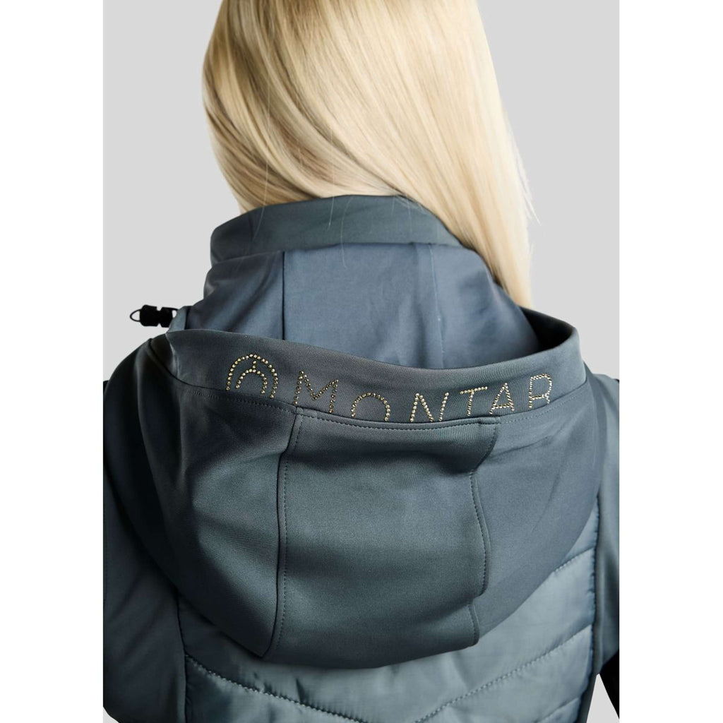 Montar Weste MoEverline Hybrid Detachable Hood Golden Quartz Crystals Dark Slate