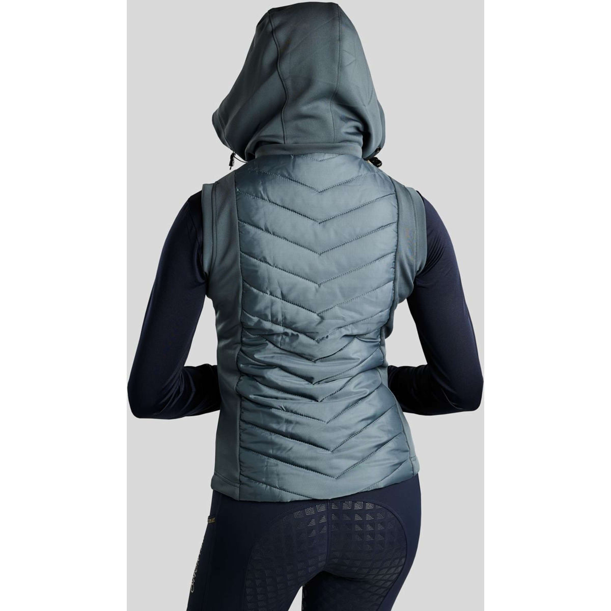 Montar Weste MoEverline Hybrid Detachable Hood Golden Quartz Crystals Dark Slate