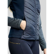 Montar Weste MoEverline Hybrid Detachable Hood Golden Quartz Crystals Navy