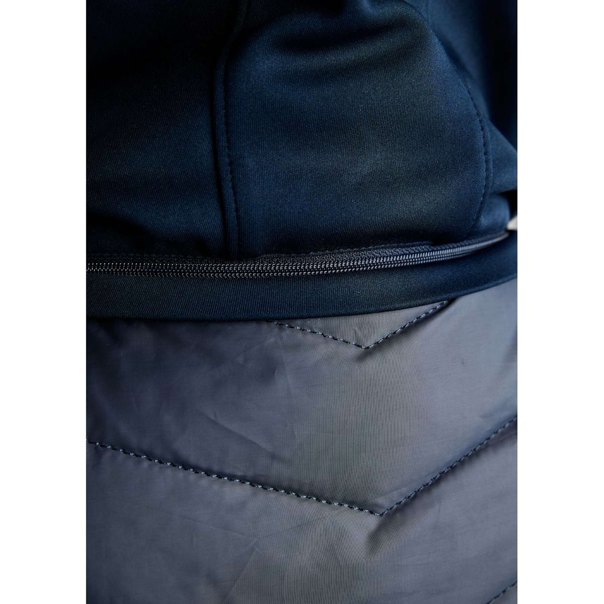 Montar Weste MoEverline Hybrid Detachable Hood Golden Quartz Crystals Navy