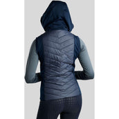 Montar Weste MoEverline Hybrid Detachable Hood Golden Quartz Crystals Navy
