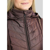 Montar Weste MoEverline Hybrid Detachable Hood Golden Quartz Crystals Black Peony